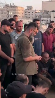 דברי אחיו של מנהיג גדודי קסאם, אדהם נסמן, במהלך קבורתו.