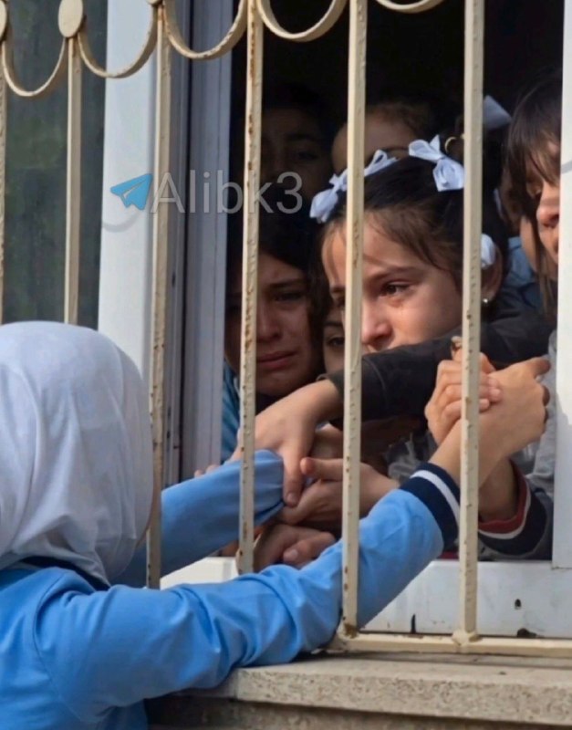 Scenes of banning active women from entering schools in Azerbaijan.