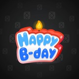 B-Day Candle #176