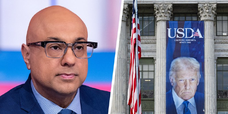 The giant Trump banner at the USDA is another sign the U.S. is sliding into autocracy