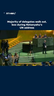 A large number of delegates walked out and some booed as Israeli Prime Minister Benjamin Netanyahu took the stage to begin his speech to the UN General Assembly. The walkout came amid international criticism of Israel's genocidal war on Palestinian Gaza.