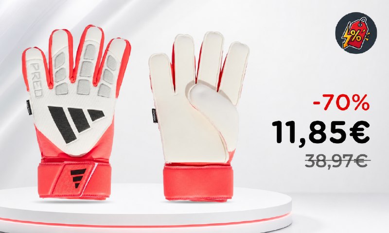 Scopri i Guanti Portiere adidas Predator FINGERSAVE a soli 11,85€!