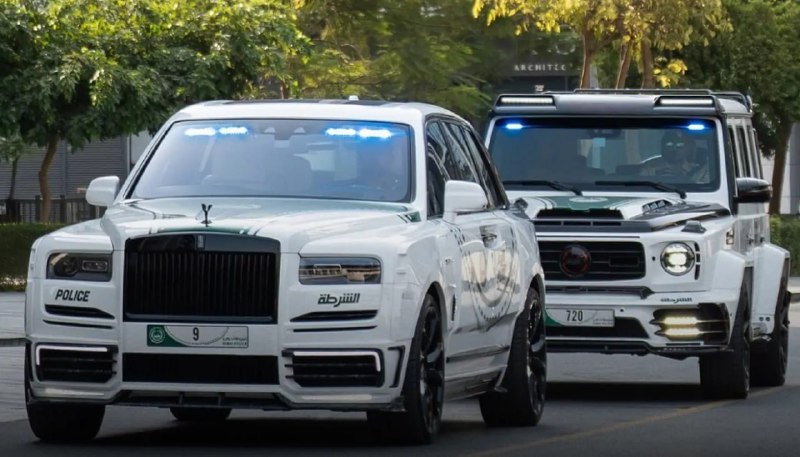 Полиция Дубая получила Rolls-Royce Cullinan и Mercedes-AMG G63 от Mansory