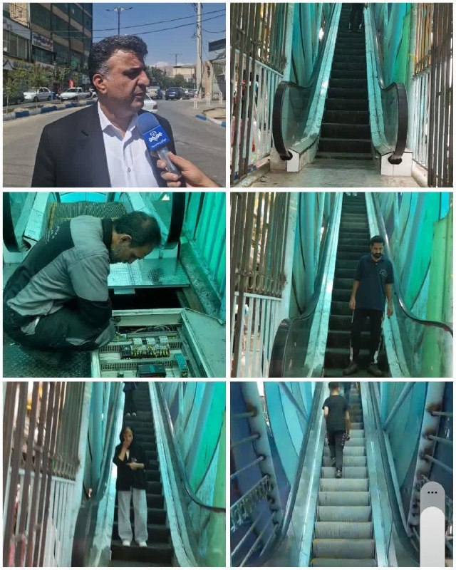 پایگاه خبری صبح پردیس: 🔺بازگشت پله‌برقی‌های خیابان حق‌وردیان بومهن به چرخه خدمت🔹 مدیریت شهری بومهن از راه‌اندازی مجدد هر چهار لاین پله‌برقی ابت