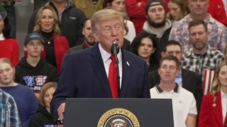 Trump threatened tonight: "Wait and see what we do to Iran. We're going to hit her hard. We're pretty fed up."
