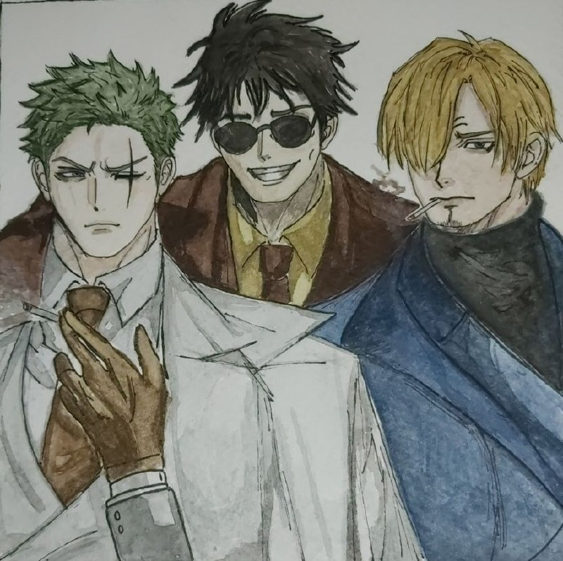 𝐎𝐍𝐄 𝐏𝐈𝐄𝐂𝐄 𝐀𝐖: ✏️|W_GRAHAM_M 🍖#FanArt🍖#OnePiece ⚫️#AnimWorld ☠️ @onepiecesfmking ☠️