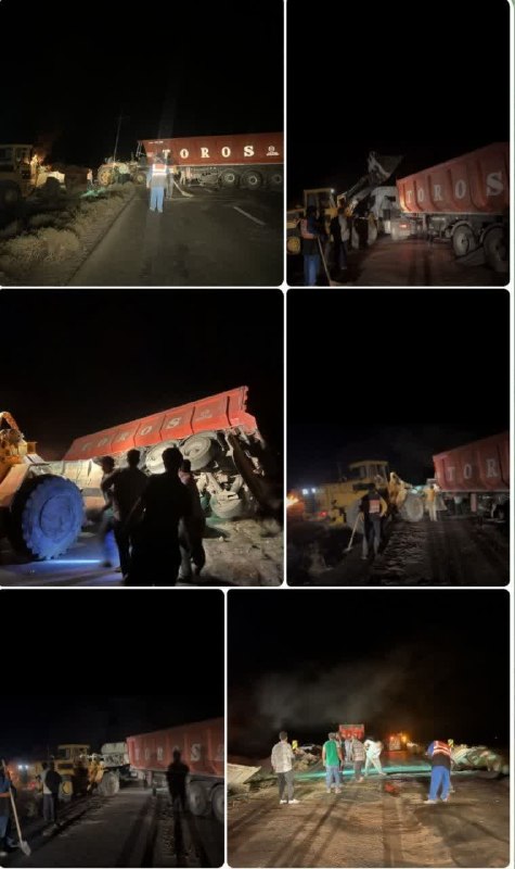تایباد آنلاین: 🔴 واژگونی تریلی در محور قاین-سراهی خواف محدوده روستای خونیک سفلی - دیشب🌐 کانال مردمی تایبادآنلاین در روبیکا و تلگرام htt