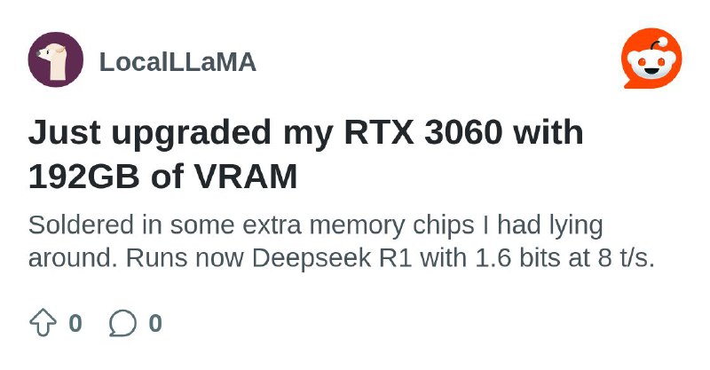 From the LocalLLaMA community on Reddit