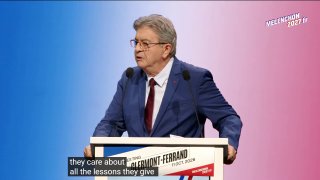 French presidential candidate Jean-Luc Melanchon: