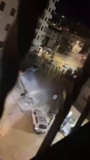 The Israeli occupation soldiers attack a vehicle with several women in it during their assault on the al-Baydar neighborhood in the city of Jenin in the West Bank.