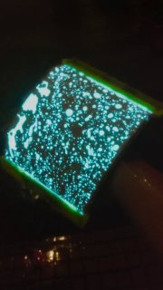 A fascinating water-reactive electroluminescent panel that glows wherever water touches its surface. ✨💧Science and facts💡