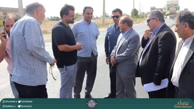 کانال رسمی علی حدادی: #خبر🔰 بازدید و نظارت میدانی علی حدادی از پروژه بهسازی جاده ملک‌آباد به روستای عرب‌آباد شهرستان چهارباغ🔸 علی حدادی، نماین