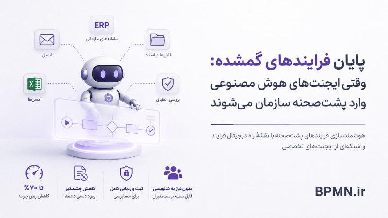 BPM - BPMS - BPMN: 📕پایان فرایندهای گمشده: وقتی ایجنتهای هوش مصنوعی وارد پشتصحنه سازمان میشوندنکتهای که این روزها توجه بسیاری از متخصصا