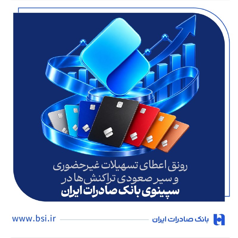 اعتمادآنلاین: 📲 رونق اعطای تسهیلات غیرحضوری و سیر صعودی تراکنش‌ها در سپینوی بانک صادرات ایران🔹 استفاده مشتریان از نئوبانک سپینوی بانک 