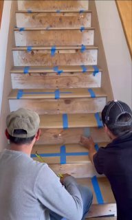 Преображение лестницы своими руками Как Вам задумка? своимируками Подписывайся на нас в Макс! Дизайн интерьера - изображение 1 - преображение, лестницы, своими