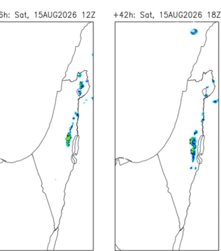 🇮🇱 מתחילים אירוע סתווי בלב הקיץ: הבוקר המודל המקומי קוסמו מקצין משמעותית את צהרי שבת וצופה עשרות (רבות?)…