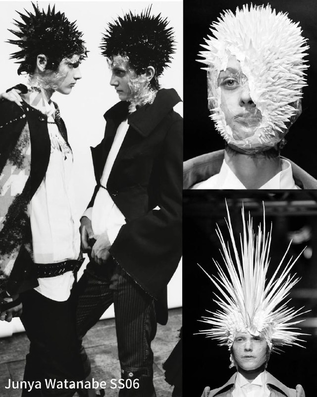 Кацуя Камо — японский стилист, превративший парикмахерское искусство в скульптуру и перформанс. Родился в 1965 году в Фукуоке, начал обучение в Японии, затем работал в Париже с Тэцуя Тамурой. Его стиль сочетал архитектурные формы и необычные материалы — зеркала, перья, латекс, пластик. Вернувшись в Токио в 1996 году, Камо сотрудничал с дизайнерами Джунья Ватанабе (у моего Саши на канале был пост) и Джуном Такахаши, создавая авангардные головные уборы, стирающие грани между аксессуаром и искусством. Его работы для Ватанабе включали металлические каркасы и яркие диски, а для Такахаши — перфорированные маски и короны из терновника.Международное признание пришло в 2007 году после сотрудничества с Карлом Лагерфельдом, для которого Камо создал венки и цветочные головные уборы из бумаги для коллекций Chanel.Камо продолжил экспериментировать с разнообразными материалами, создавая воздушные прически и футуристические головные уборы для дизайнеров, таких как Кико Костадинов. Он ушел в 2020 году, оставив наследие, которое объединяет моду, скульптуру и перформанс, превращая обычные материалы в поэзию и философию.Пост украден тутКацуя Камо — японский стилист, превративший парикмахерское искусство в скульптуру и перформанс. Родился в 1965 году в Фукуоке, начал обучение в Японии, затем работал в Париже с Тэцуя Тамурой. Его стиль сочетал архитектурные формы и необычные материалы — зеркала, перья, латекс, пластик. Вернувшись в Токио в 1996 году, Камо сотрудничал с дизайнерами Джунья Ватанабе (у моего Саши на канале был пост) и Джуном Такахаши, создавая авангардные головные уборы, стирающие грани между аксессуаром и искусством. Его работы для Ватанабе включали металлические каркасы и яркие диски, а для Такахаши — перфорированные маски и короны из терновника.Международное признание пришло в 2007 году после сотрудничества с Карлом Лагерфельдом, для которого Камо создал венки и цветочные головные уборы из бумаги для коллекций Chanel.Камо продолжил экспериментировать с разнообразными материалами, создавая воздушные прически и футуристические головные уборы для дизайнеров, таких как Кико Костадинов. Он ушел в 2020 году, оставив наследие, которое объединяет моду, скульптуру и перформанс, превращая обычные материалы в поэзию и философию.Пост украден тут