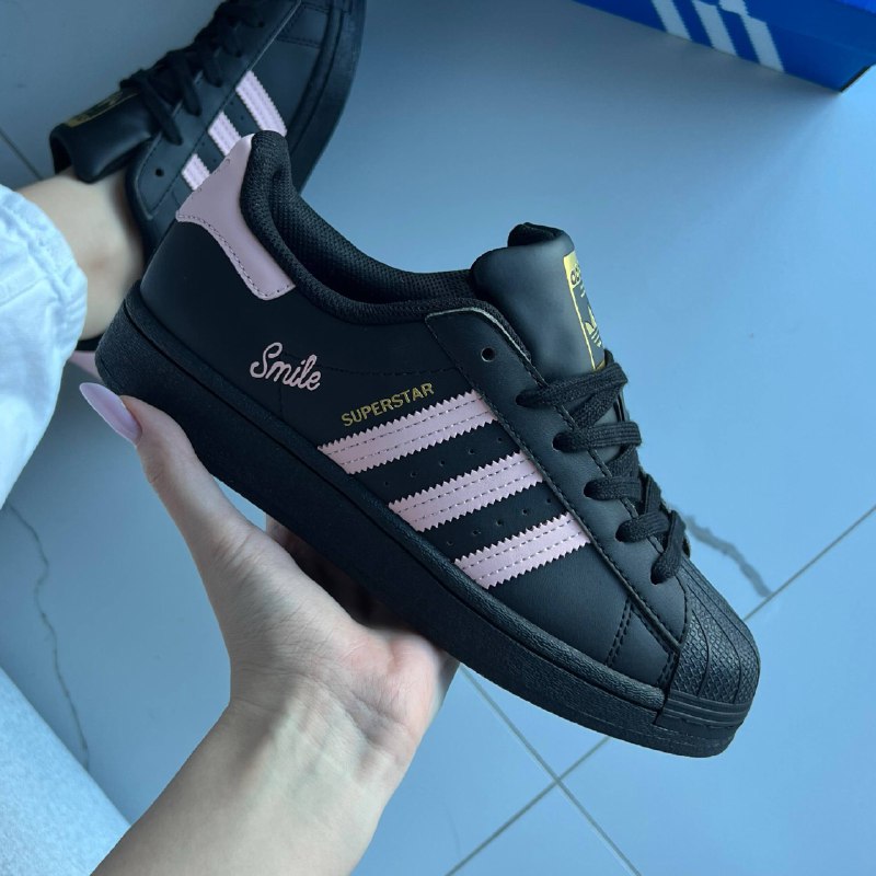 Adidas Adidas Superstar Smile Black Pink, фото 2