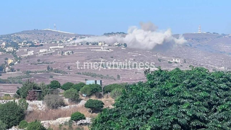 ️🇱🇧🇮🇱 פיצוץ ישראלי מכוון את העיירה הכבושה הולה בתוך אזור הביטחון.