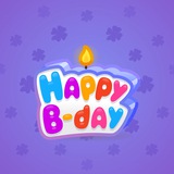 B-Day Candle #68