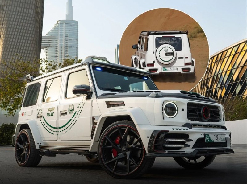 Полиция Дубая получила Rolls-Royce Cullinan и Mercedes-AMG G63 от Mansory 3
