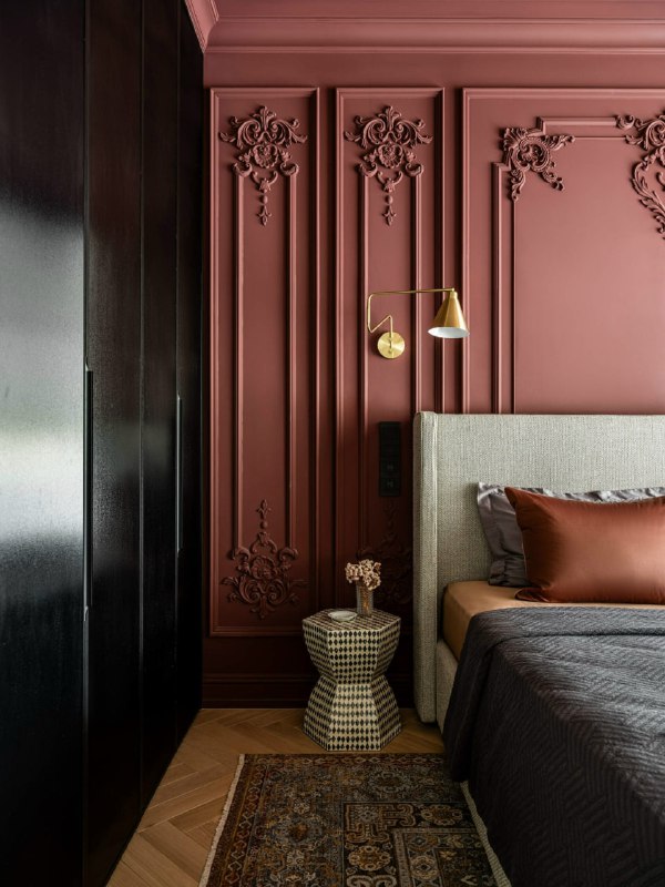 Яркая спальня и эффектная гостиная-детская необычный интерьер 66 кв.м. - изображение 7 - яркая, спальня, эффектная