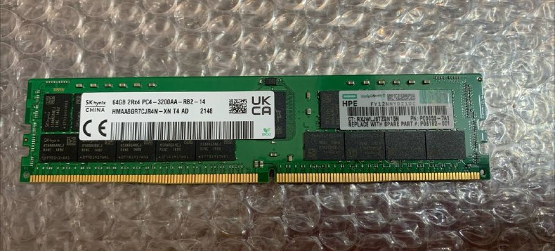 مشاوره و فروش سرور و تجهیزات شبکه HP: HP 64GB 3200A DDR4 Ram موجود روی تعداد .