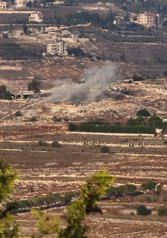 Urgent: Artillery bombardment of the occupation of the town of Hula, South Lebanon.