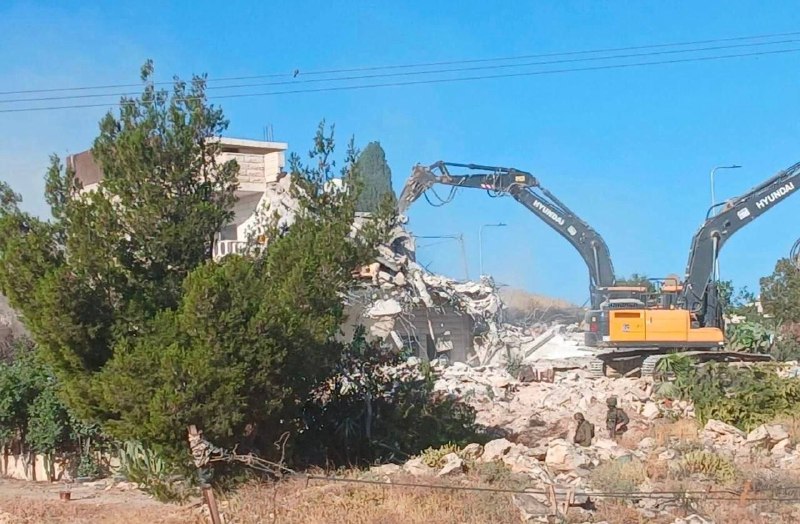 כוחות הכיבוש הרסו בית בח'רבת אל-דיר, דרומית מזרחית לבית לחם