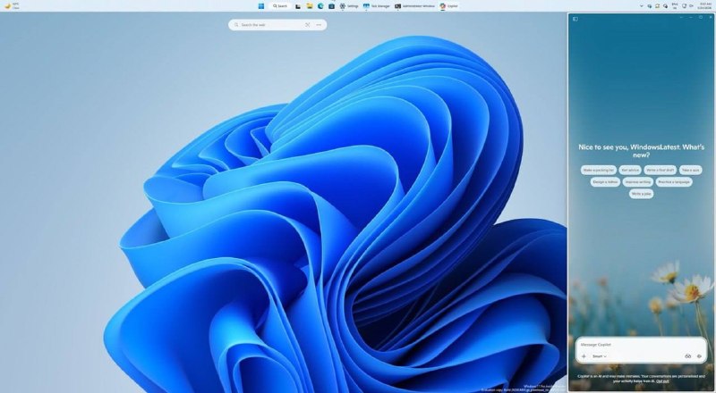 Microsoft знову змінила інтерфейс Windows 11, повернувши AI-помічника Microsoft Copilot у формат ...