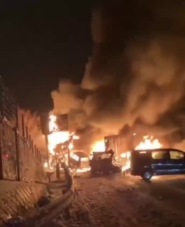 57 автомобилей столкнулись на трассе в Японии из-за снегопада, — NHK.Массовое ДТ