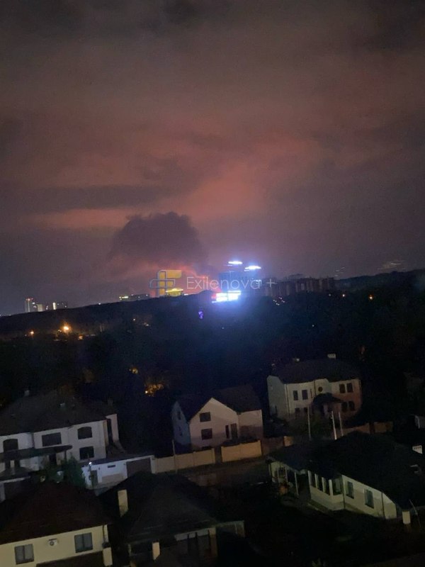 Three separate fires are visible in Mikhaylovsk.