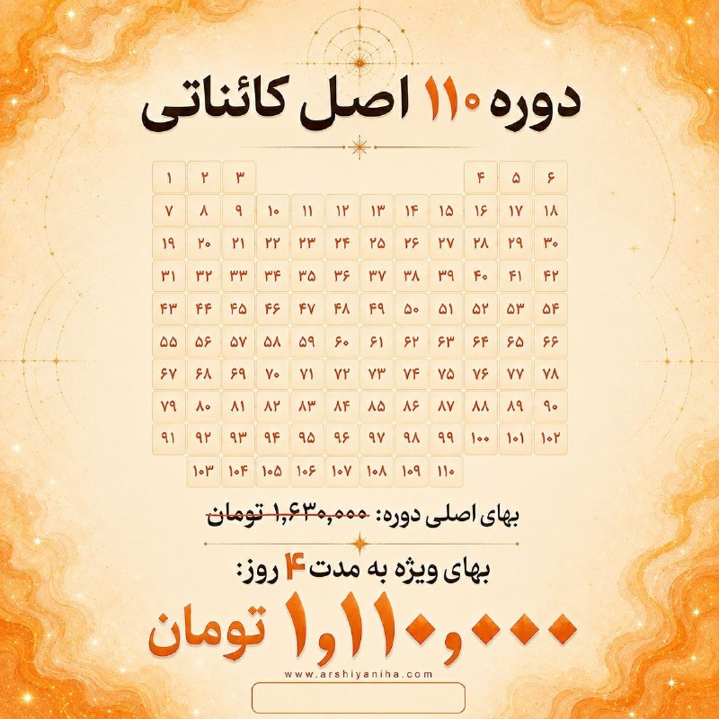 پولسازی: ⚜۱۱۰ اصل کائناتی⚜🔹 ۱۱۰ فایل صوتی آموزشی🔹 ۱۱۰ متن و آموزشی🔹 آپدیت دوره🔹 دسترسی دائمی به محتوا🔹 امکان دانلود فایل‌ها⏳ فرصت
