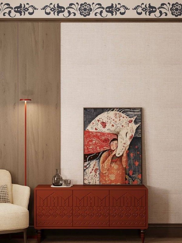 Русские элементы в интерьере Иногда вдохновение живёт рядом в узорах, дереве, текстиле и деталях, которые мы видели с детства. Сохраните, если чувс... - изображение 5 - русские, элементы, интерьере