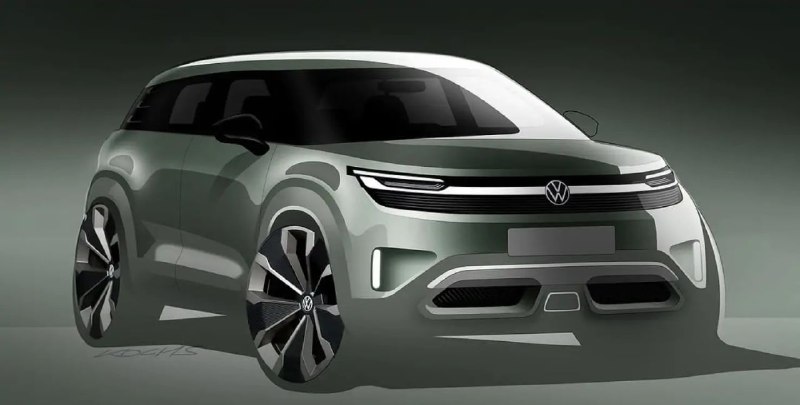Volkswagen опубликовал первые изображения нового электрокроссовера ID.2 X