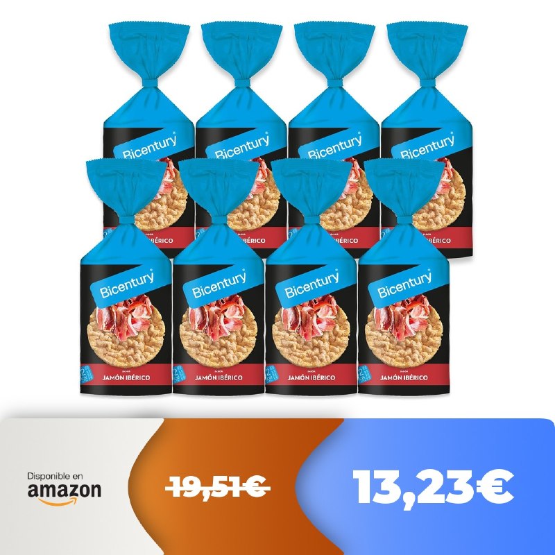 🔥 Bicentury Tortitas de jamón (8 unidades)  🔥 -32%! Excelente precio! ❗ Seleccio