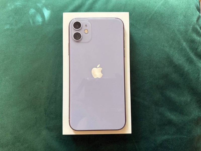 Описание: продам iphone 11 на 64 гб, dual: nano sim + esim, в цвете purple. телефон в идеальном сост... - фотография - 1