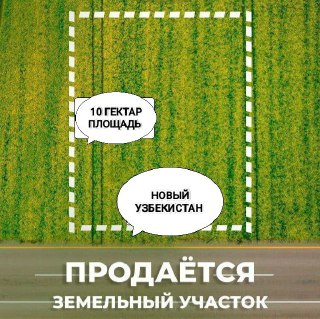 Земля Новый Узбекистан 10гектар продаётся!
