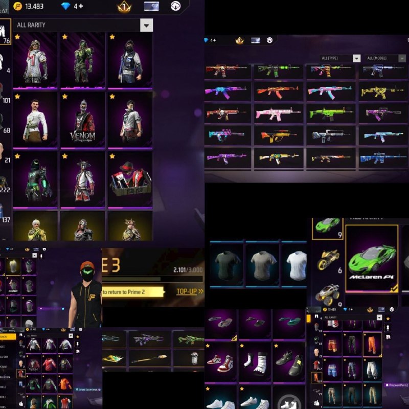 دنیای اکانت فری فایر freefire: 1️⃣ کد : 37205💪 لول اکانت : 67🌍 سرور: خاور💰 قیمت : 1 میلیون🔫 دارایی اکانت : داخل عکسلینک خرید :https://t.me/ir_FreeFire/