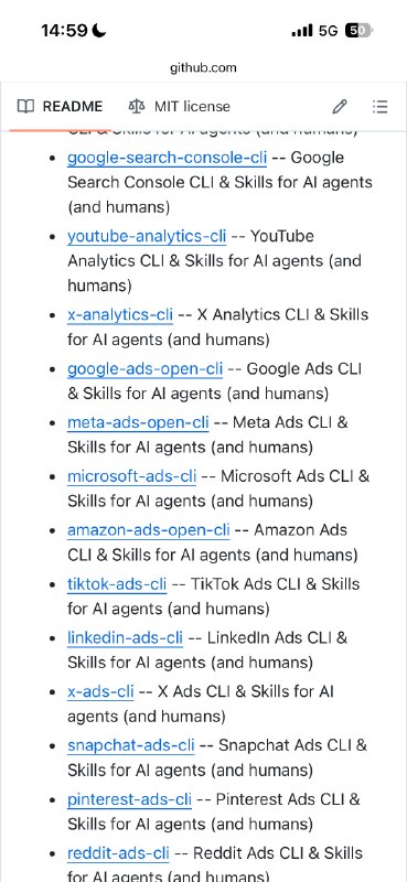之前搞的 agent 营销 cli 工具集，不完全列表，需要的自取😄 