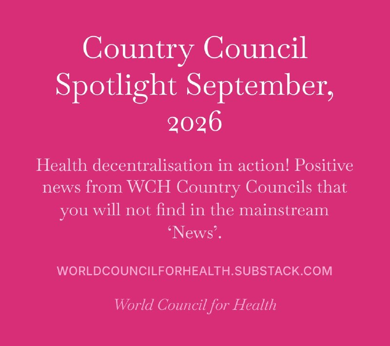 Image from a post by World Council for Health
