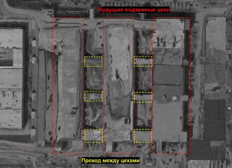 Russia is building about 42,000 square meters of underground production facilities in the Alabuga Special Economic Zone for Gran Kamikaze UAVs (Shahad type).