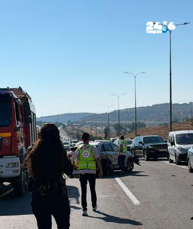 🇮🇱 זירת התאונה בכביש 45. תיעוד מבצעי מד"א.