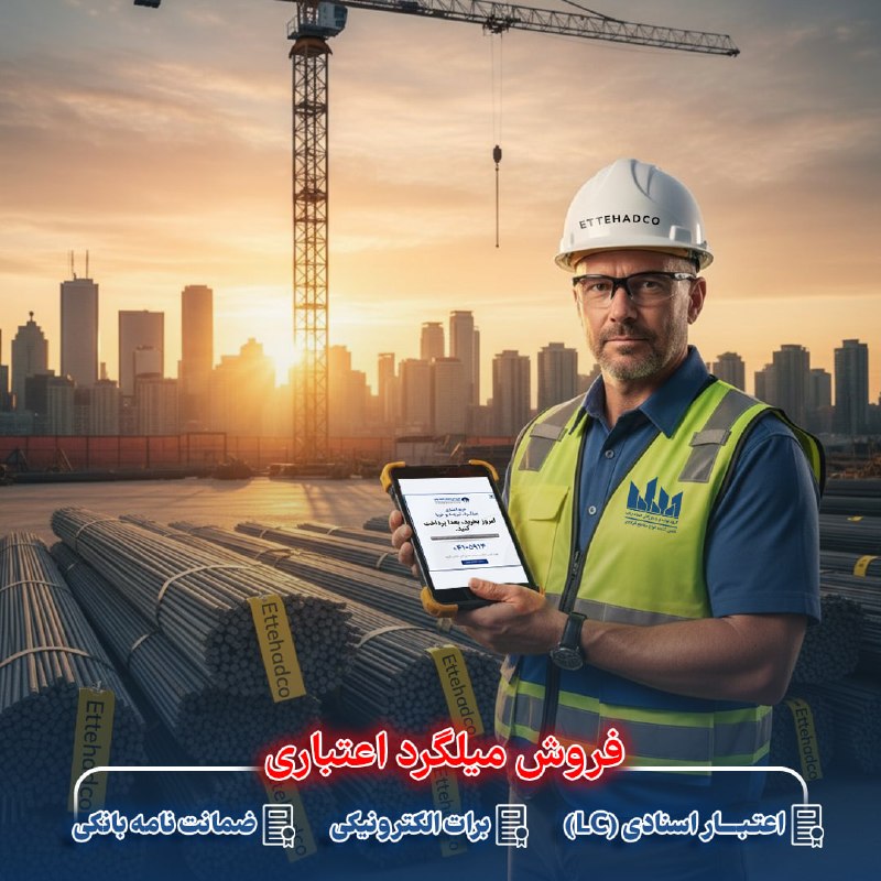 گروه کارخانجات و بازرگانی اتحاد بناب: 🔹فروش ویژه اعتباری گروه کارخانجات و بازرگانی اتحاد بناب🔹تامین انواع میلگرد ◀️تامین در سریعترین زمان ◀️تضمین قیمت و کیفیت