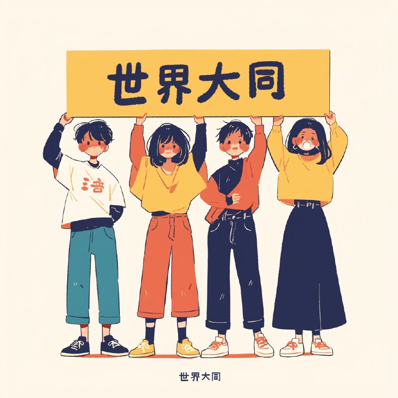 Midjourney 举牌小能手中文版来啦！纯 Midjourney 生成，无任何修改