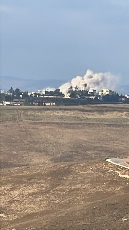 🚨הפצצה ישראלית בעיירה זוותאר שבמזרח העיר.