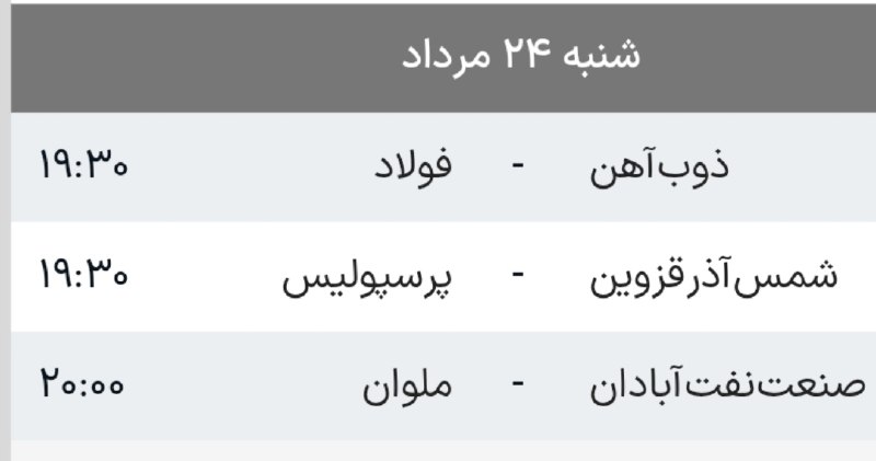درگز آنلاین: ادامه مسابقات هفته اول لیگ برتر@Dargaz