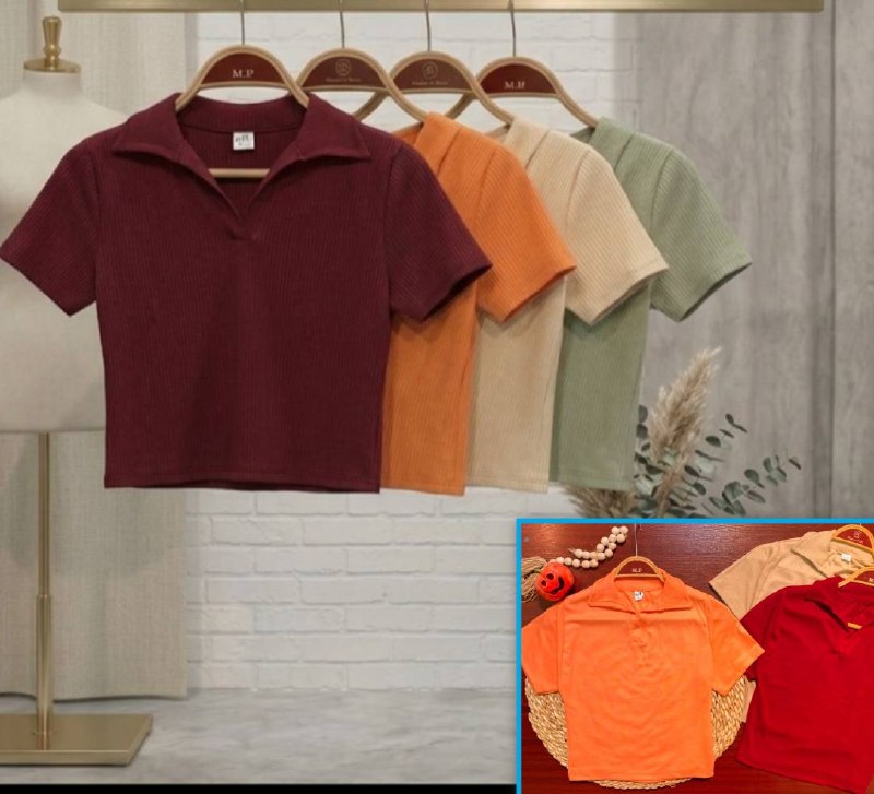 تولیدی پوشاک تهرانی فر: #كراپ پلو شرت ( رديف ٧٣٧٩/٢٧ )🛍️سايز: Free Size✂️رنگبندي: ٣ رنگ 🅾️🆑🅰️🧩جنس: فانريپ كش 👌🍑قيمت: ٢٥٩٠٠٠ تومان🫐سري: ١٢ عدد ( 