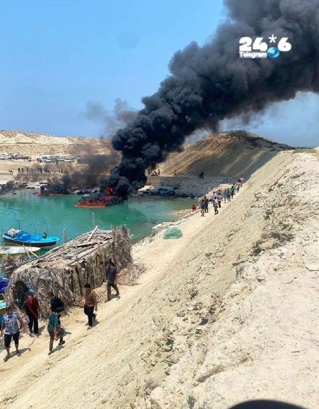 🇮🇱 מקורות איראניים מדווחים על מתקפה אמריקאית על רציף בנוד באזור אסלויה.