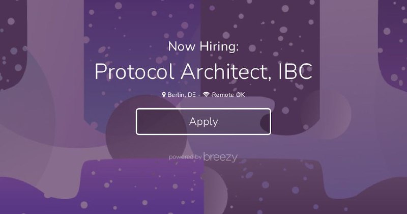 Protocol Architect, IBC at Interchain